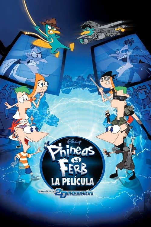 Póster de Phineas y Ferb -  A través de la 2ª dimension